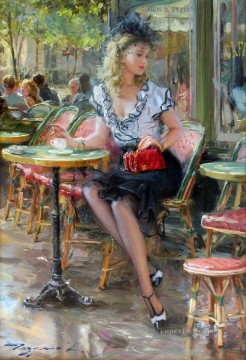Women Painting - Pretty Lady KR 008 Impressionist